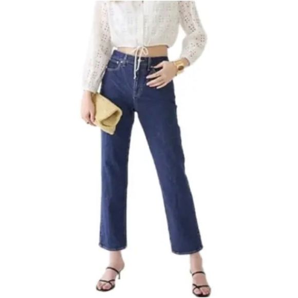 J. Crew • High Rise 90’s Classic Straight Jean in Cooper Square Wash - Picture 2 of 15